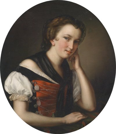 Ritratto di ragazza da Karl Nagl